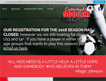 Tablet Screenshot of cartwrightsoccer.com